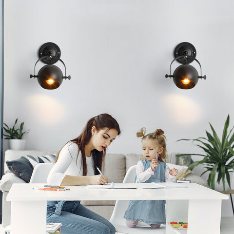 Industrielle Innenwandleuchte, Retro-Wandleuchte, verstellbare Wandleuchte, E27-Eisenwandleuchten für Schlafzimmer, Wohnzimmer, Badezimmer, Korridor, Loft, Café