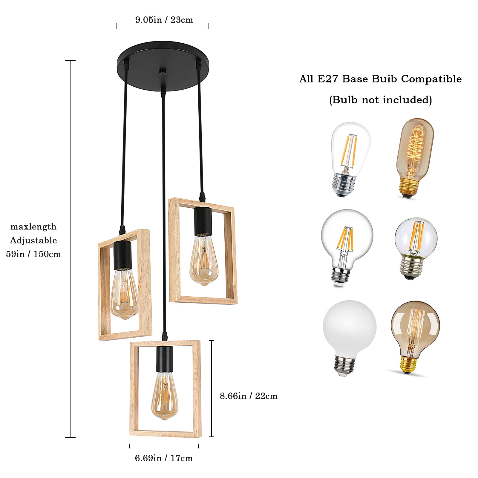 Tableau des tailles de chandeliers