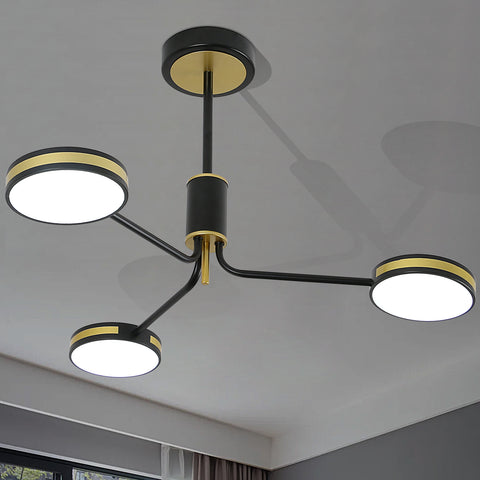Lámpara de araña Lámpara de techo Restaurante creativo moderno nórdico 3 cabezas para dormitorio, sala de estar, restaurante, bar