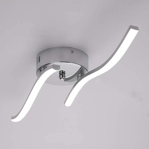 LED-Deckenleuchte, Wellenförmige Pendelleuchte, integrierte LEDs 14W 1100 Lumen, moderner Kronleuchter für Wohnzimmer oder Küche, IP20 kaltweißes Licht 6500K
