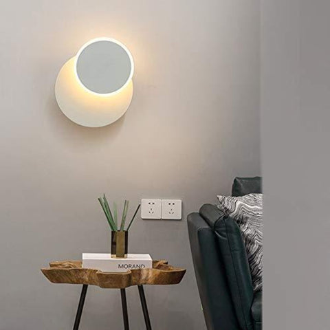 Kinkiety LED, 360 stopni obrotowy kinkiet, lampki nocne, kinkiet Creative Eclipse 2 w 1 do schodów w korytarzu