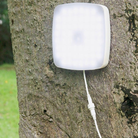 Luz de techo solar, luz blanca 6000K, control de luz/control remoto/sensor de radar, cable de extensión de 5m