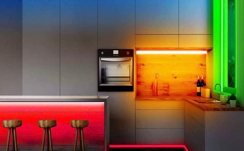 Tira LED de 5M, Tira LED RGB 5050 12V Dormitorio, 20 Colores Regulables, Tira LED Multicolor IP20 Adhesivo 3M Mejorado con Control Remoto de 24 Botones para Decoraciones de Interiores, Fiestas y Navidad