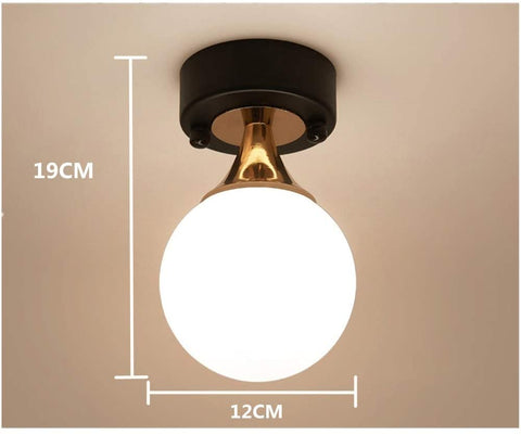 Lámpara de techo LED, lámpara de bola de cristal, lámpara de techo para dormitorio, pasillo, sala de estar, etc.
