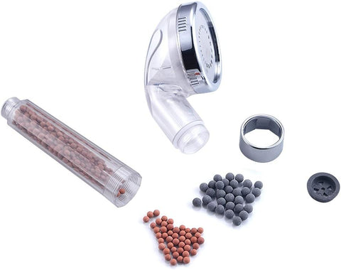3-Farben-LED-Duschkopf Duschkopf Temperatur Handbrause Spa Chrom ABS für Badezimmerzubehör