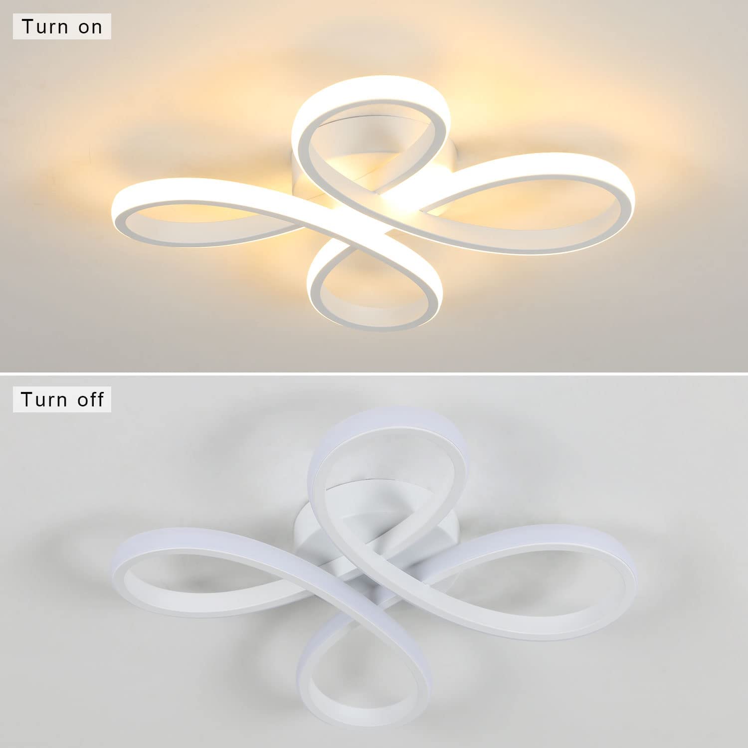 Diagramme de l'effet lumineux du plafonnier