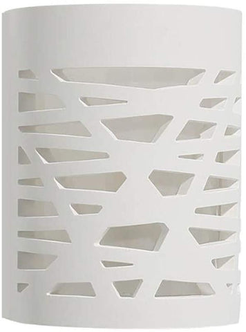 Lámpara de pared LED de 4 W, luz blanca, aplique interior moderno, lámpara de pared de yeso para baño, sala de estar, dormitorio, escaleras, pasillo, luz blanca cálida 3000 K