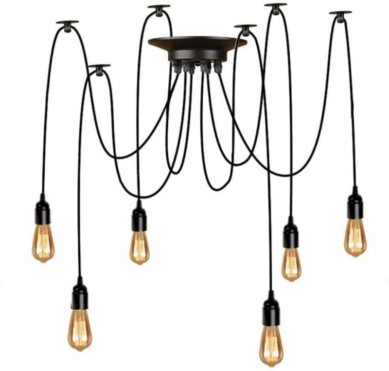 Suspension Luminaire Induistrielle Lampe 6 Bras Lustre