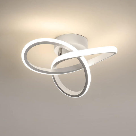 Plafonnier LED Moderne, 22W Lampe de Plafond, Plafonnier LED Design en Forme de Fleur pour Chambre Cuisine Salon