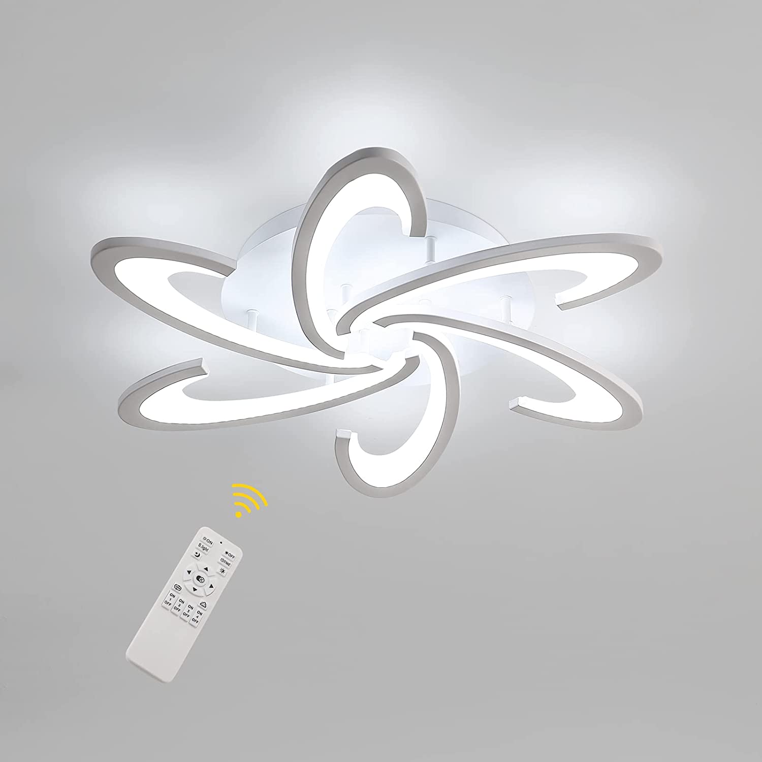 LED Plafonnier Moderne Dimmable Avec Télécommande 54W