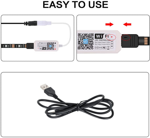 Tira LED de 5M, Tira LED RGB 5050 12V Dormitorio, 20 Colores Regulables, Tira LED Multicolor IP20 Adhesivo 3M Mejorado con Control Remoto de 24 Botones para Decoraciones de Interiores, Fiestas y Navidad