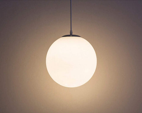 Lámpara de bola de cristal, lámpara colgante, lámpara interior simple para dormitorio, sala de estar, pasillo, restaurante, cafetería, 1 pieza