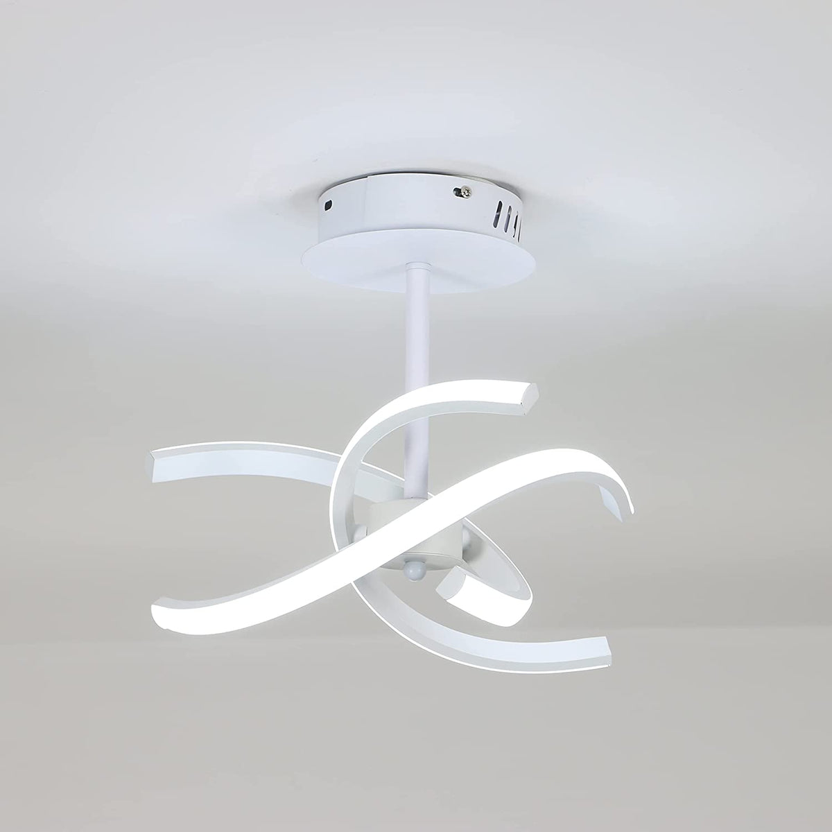 Plafonnier LED, Luminaire de salon à Trois Tubes en Aluminium 26W 2925LM