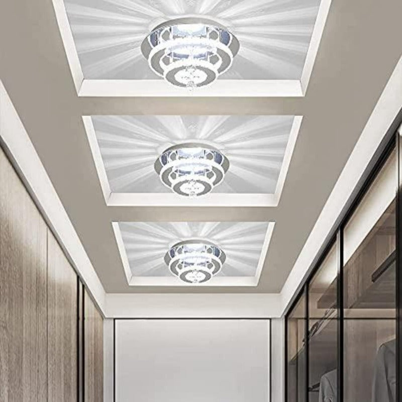 Lustres en Cristal, 36W Moderne LED Plafonnier Cristal