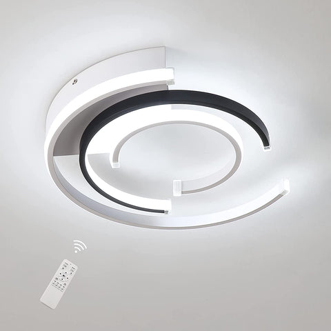 Lámpara de techo LED regulable con control remoto 36W Lámpara de techo LED moderna 41cm Luces de techo para dormitorio para el hogar Oficina Dormitorio Sala de estar Cocina Balcón Pasillo, 3000-6000K