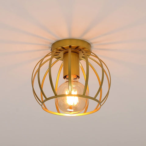 Plafonnier Vintage, Plafonnier Semi-encastré, Abat-jour de Plafond à Cage