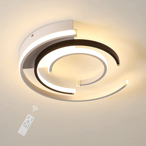 Lámpara de techo LED regulable con control remoto 36W Lámpara de techo LED moderna 41cm Luces de techo para dormitorio para el hogar Oficina Dormitorio Sala de estar Cocina Balcón Pasillo, 3000-6000K