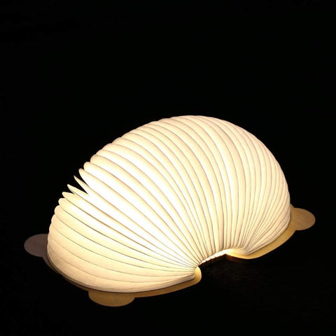Lámpara de libro plegable, lámpara de noche para niños, lámpara de papel portátil, 7 colores, carga USB