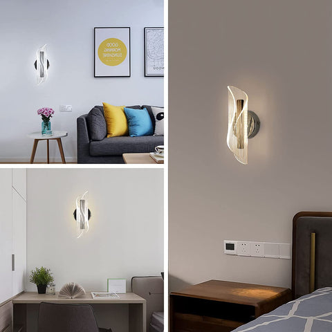 Applique Murale LED Dimmable Moderne Lampe murale 12W 3000K/4000K/6000K 
