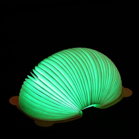 Lámpara de libro plegable, lámpara de noche para niños, lámpara de papel portátil, 7 colores, carga USB