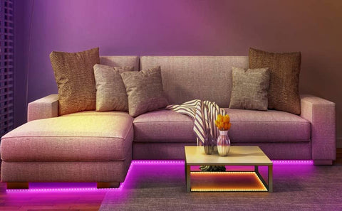 Tira LED de 5M, Tira LED RGB 5050 12V Dormitorio, 20 Colores Regulables, Tira LED Multicolor IP20 Adhesivo 3M Mejorado con Control Remoto de 24 Botones para Decoraciones de Interiores, Fiestas y Navidad