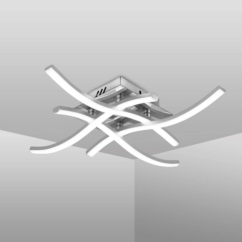Plafonnier LED, Suspension Luminaire en forme de vague