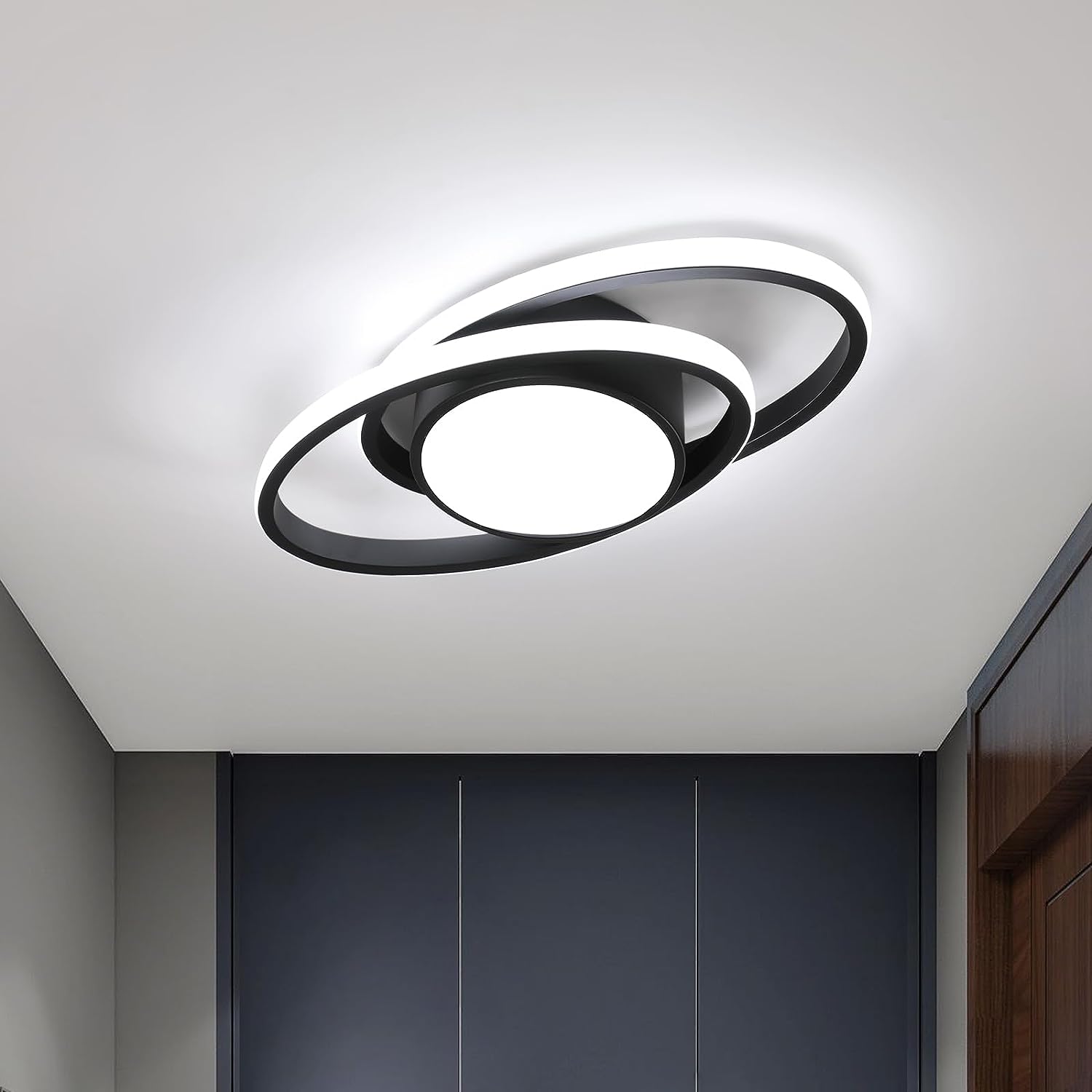 Plafonnier LED, Luminaire Plafonnier Chambre, 39W 4000lm, Rond Lampe de plafond Moderne pour Chambre Salon Cuisine