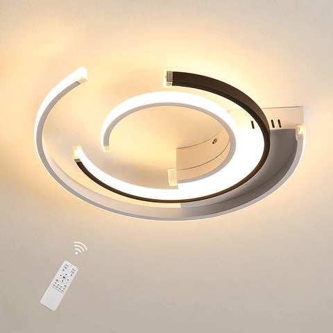 Lámpara de techo LED regulable con control remoto 36W Lámpara de techo LED moderna 41cm Luces de techo para dormitorio para el hogar Oficina Dormitorio Sala de estar Cocina Balcón Pasillo, 3000-6000K