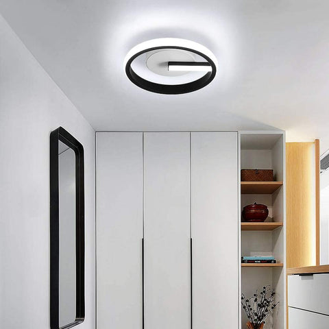 Lampa sufitowa LED, nowoczesna lampa sufitowa 13W, Ø20CM akrylowa lampa sufitowa LED do kuchni, sypialni, przedpokoju, chłodna biel 6500K