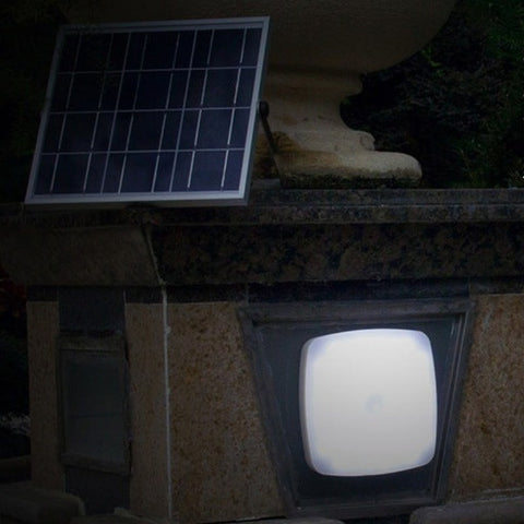 Luz de techo solar, luz blanca 6000K, control de luz/control remoto/sensor de radar, cable de extensión de 5m