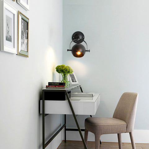 Industrielle Innenwandleuchte, Retro-Wandleuchte, verstellbare Wandleuchte, E27-Eisenwandleuchten für Schlafzimmer, Wohnzimmer, Badezimmer, Korridor, Loft, Café