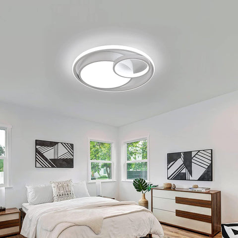 Lámpara de techo LED, 50W 5600lm Lámpara de techo, Lámpara de techo LED moderna para dormitorio, sala de estar, pasillo, oficina, baño, cocina, luz blanca fría 6000K