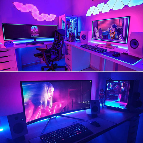 5M LED-strip, flexibele heldere RGB-kamer-LED, veelkleurige LED-lichtstrip met afstandsbediening voor slaapkamer, keuken, tv, feest