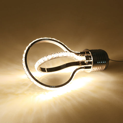 Lámpara de araña moderna, lámpara de techo de cristal LED 21 W 3000 K, lámpara colgante de aluminio para dormitorio, cocina, comedor, bar, pasillo, sala de exposiciones, altura ajustable