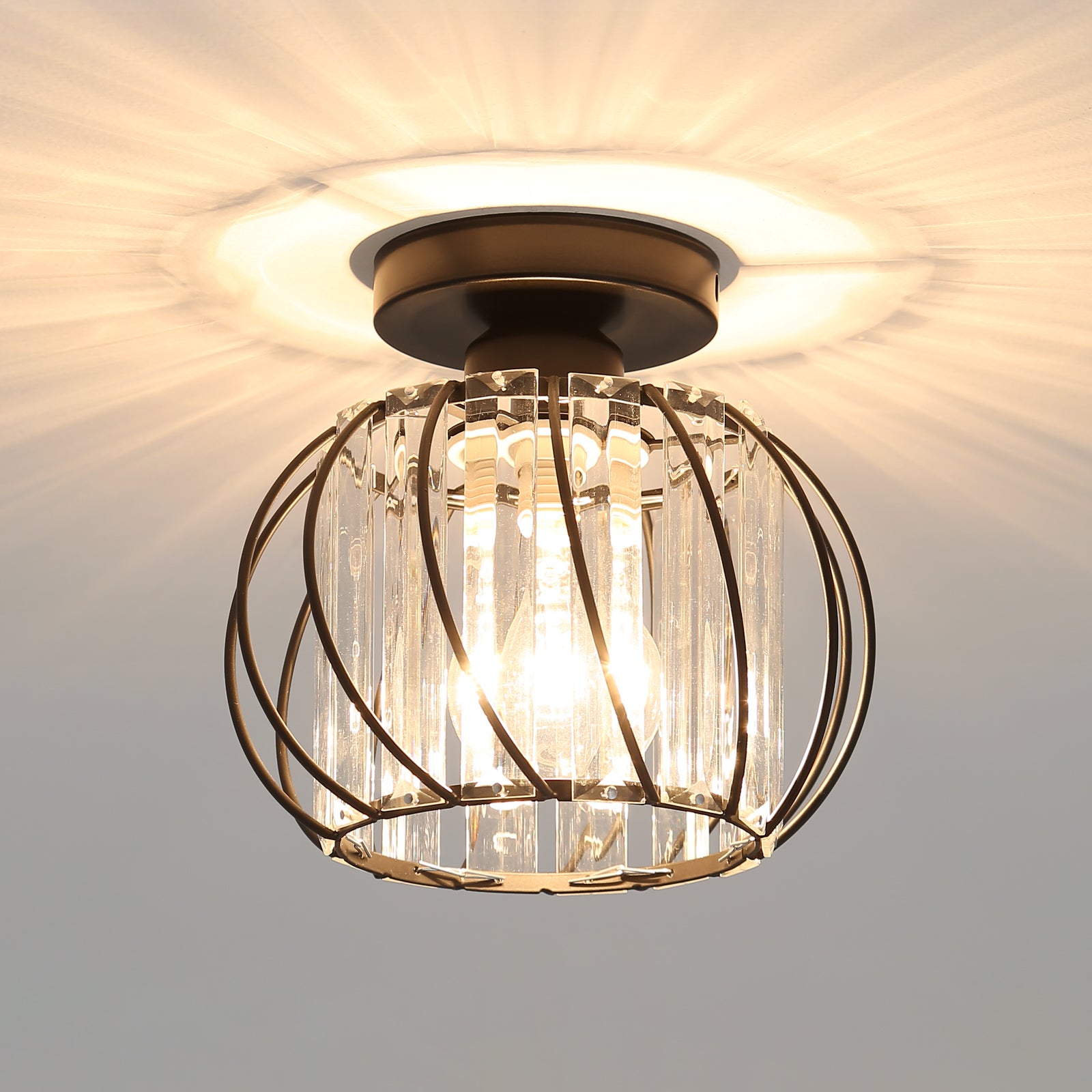 Plafonnier en Cristal Moderne E27 LED Plafonnier