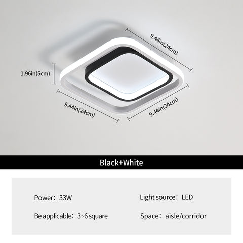 LED-Deckenleuchte, moderne Deckenleuchte 30 W, 3300 lm, 6000 K Deckenleuchte aus Acryl und Metall, für Wohnzimmer, Schlafzimmer, Esszimmer