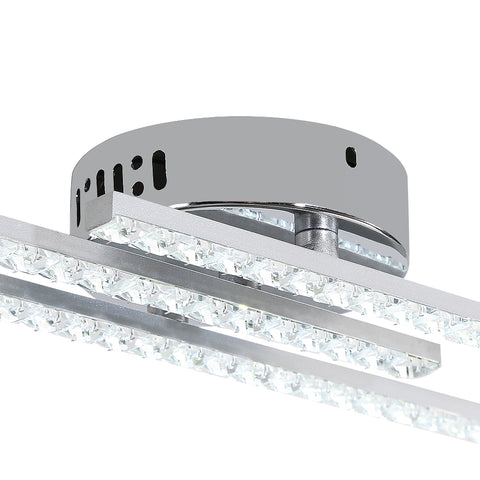 Lámpara de techo LED moderna, lámpara de techo LED de montaje empotrado con 3 luces, lámpara de techo moderna para dormitorio, sala de estar, comedor, cocina