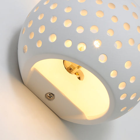 Moderne wandlamp witte gipswandlamp LED-wandlamp 5W warm wit verlichting voor trappen in slaapkamer woonkamer gang