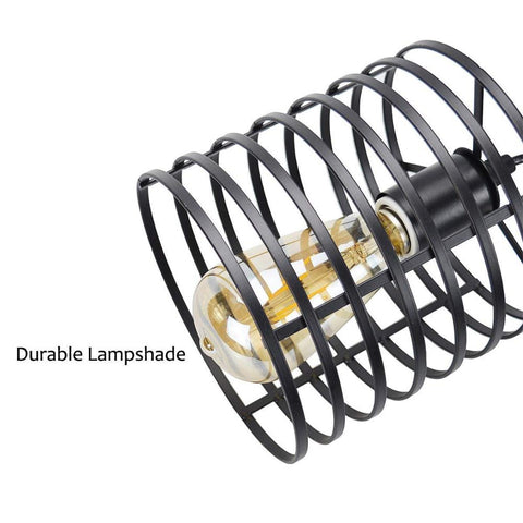 Lámpara colgante de hierro moderna, diseño de jaula, lámpara colgante de Metal, accesorio de iluminación interior 220V